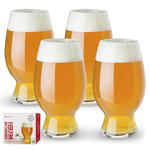 Spiegelau & Nachtmann, 4-teiliges Kraftbier-Glas-Set, Witbier, Kristallglas, 750 ml, 4991383, Craft Beer Glasses