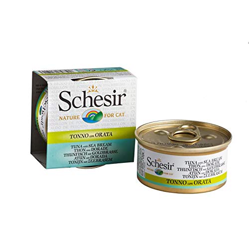 Schesir Thunfisch&Goldbrasse in Brühe | 24x 70g Katzenfutter