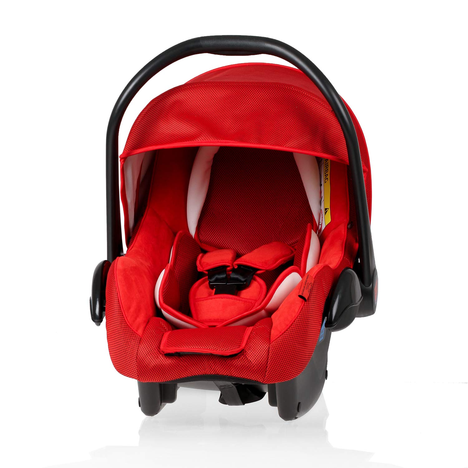 HEYNER® Babyschale Reboarder Autokindersitz Rückwärtsgerichtet 0 bis 13 kg; Geburt bis 13 Monate; 40 cm bis 95 cm (Rot)