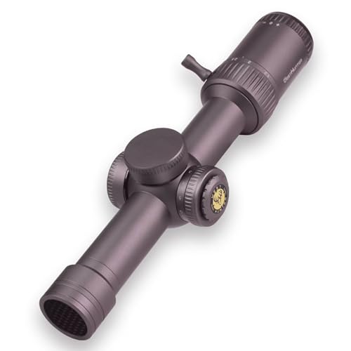 WestHunter Optics HD-S 1.2-6x24 IR PRO LPVO Riflescope - 30 mm Tube Red Green Illumination Mil-Dot Reticle 1/4 MOA Second Focal Plane Hunting Shooting Scope | Brown, Only Optics