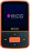 ECG PMP 30 8GB Black&Orange MP3/MP4-Player - Speicher 8 GB; 30 Vorwahlen für FM-Sender; MP3 von der Micro SD-Karte; Diktiergerät; Sportclip; Tastensperre; USB 2.0; In-Ear-Kopfhörer der Prämienreihe