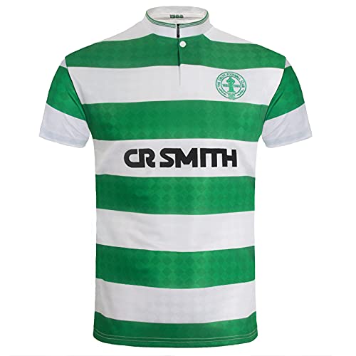 Celtic FC - Herren Retro-Trikot von 1988 - Heim- & Auswärtstrikot - offizielles Merchandise - Geschenk für Fußballfans - Grün - L