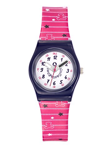 Lulu Castagnette Mdchen Analog Quarz Uhr mit Plastik Armband 38777