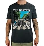 Amplified Herren The Beatles -Abbey Road T-Shirt, Grau (Charcoal Cc), XXL