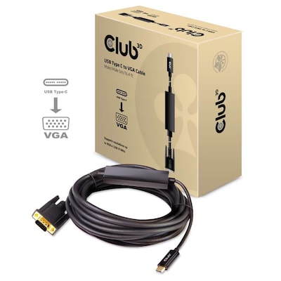club3D USB Anschlusskabel 5 m Schwarz