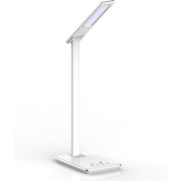 TerraTec Charge AIR Light Schreibtisch-Lampe mit kabelloser Ladefunktion und USB-Port