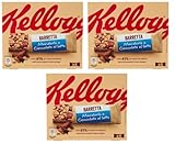 3x Kellogg's Barretta Mandorle e Cioccolato al Latte Mandel- und Milch Schokoriegel ( 4 x 32g ) 128g Riegel mit 41% Trockenfrüchten
