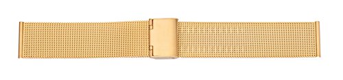 Eichmüller 20mm Edelstahl Milanaise Uhren Armband PVD-vergoldet SI-Verschluss