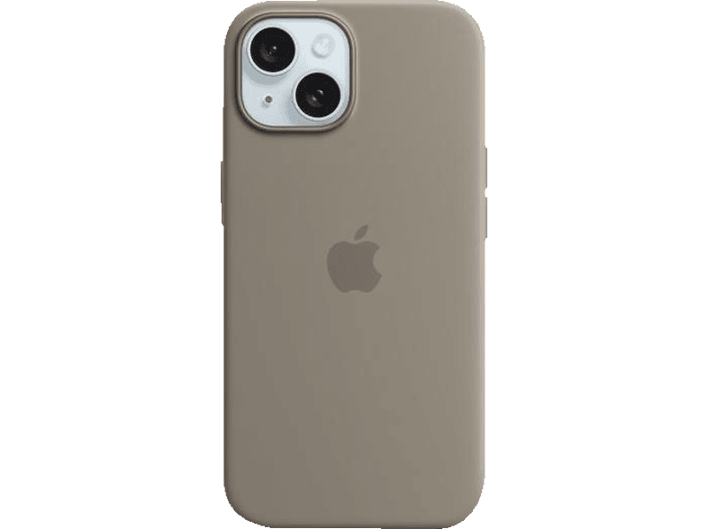 APPLE Silikon Case mit MagSafe, Backcover, Apple, iPhone 15, Tonbraun