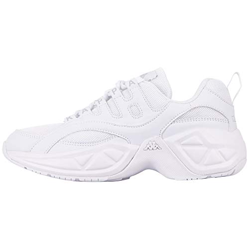 Kappa Unisex Overton OC Sneaker, 1010 White, 36 EU