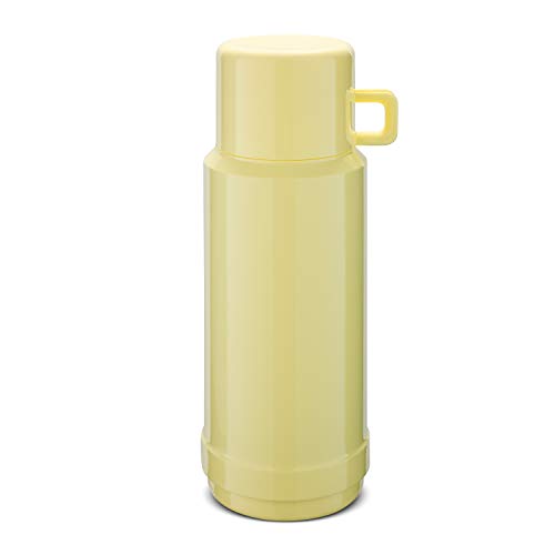 ROTPUNKT Isolierflasche 60 Jesper 1,0 l | Zweifunktions-Drehverschluss | BPA Frei- gesundes Trinken | Made in Germany | Warm + Kalthaltung | Glaseinsatz | Vanilla