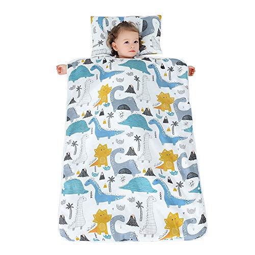 BELUPAI Babyschlafsack, Kinder Nickerchenmatte mit abnehmbarem Kissen und Decke, geeignet für Zuhause, Kindergarten, Vorschule