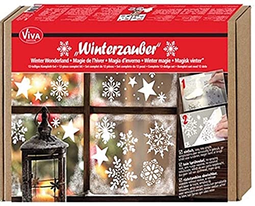 Viva Decor Winter-Wonderland-Set, Kunststoff, Mehrfarbig, 14,6 x 21,7 x 5,7 cm