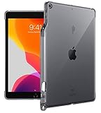 POETIC Lumos Flexibel Wiche Durchsichtig Ultra Dünn Schlagfest TPU Hülle für Apple iPad 10.2 inch 7th Gen 2019 Durchsichtig Grau