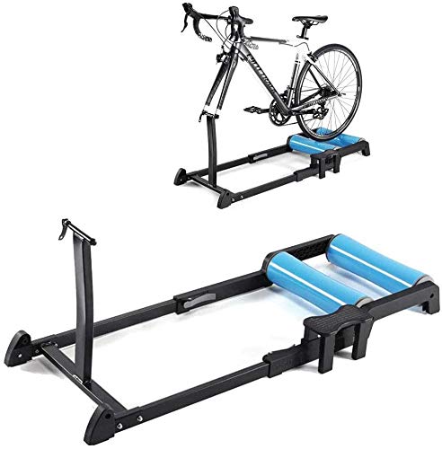 LQH -Rollentrainer Rennrad Fahrradtrainingsplattform Aluminiumlegierungsmaterial Für 24-29 Zoll Mountainbike/Rennrad Reitplattform Indoor Bike Trainer Stand