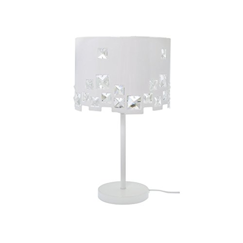 ZONS Lampe Stellen 100% Metall H 43 cm 2 Farben Weiß