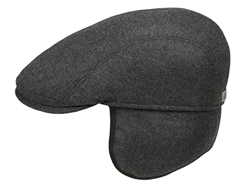 Göttmann Jackson-K Flatcap aus Kaschmir mit Ohrenklappen - Dunkelgrau (18) - 59 cm