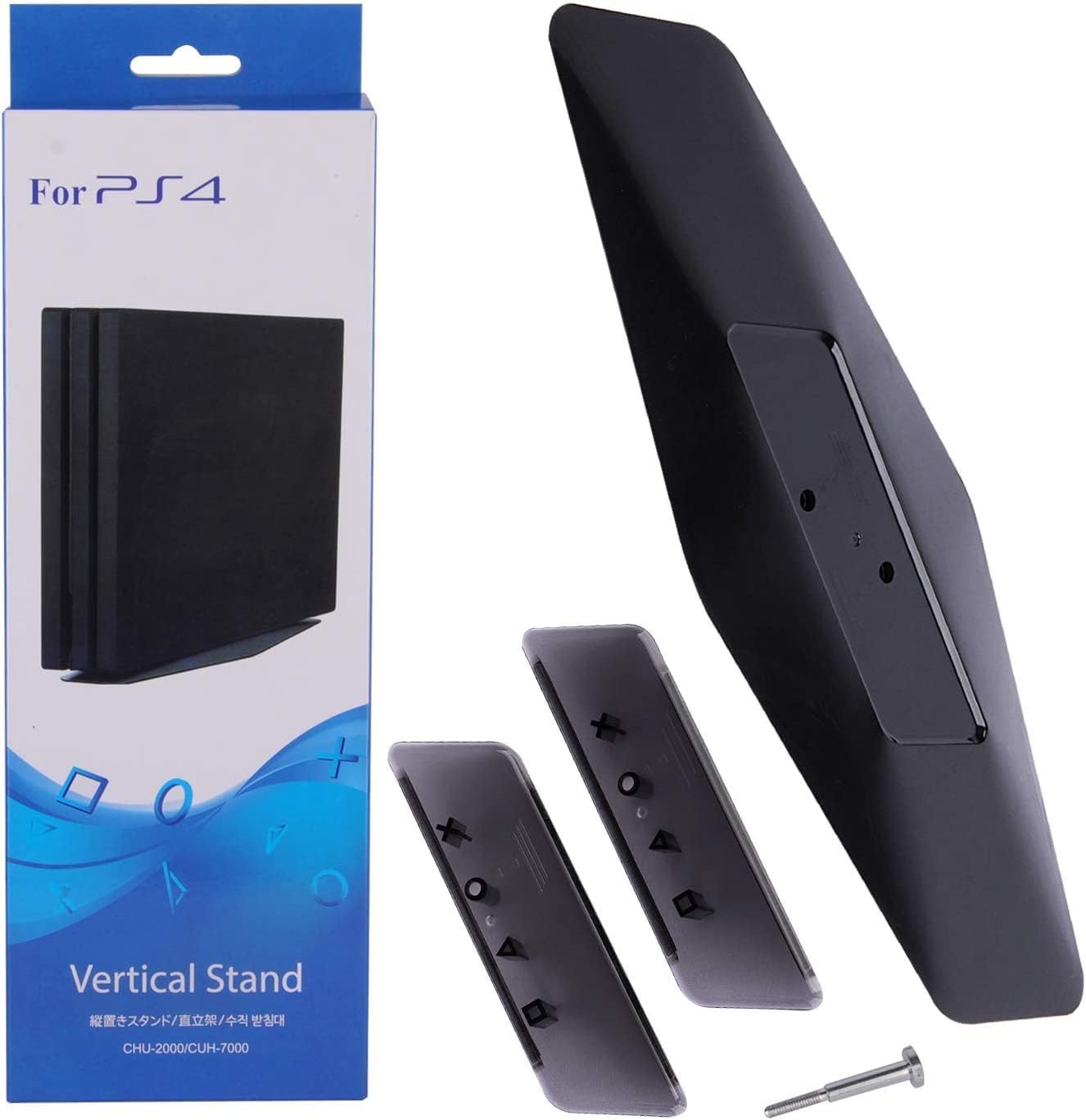 Yanfider Vertikaler Ständer für PS4 Slim / PS4 Pro Konsole Basis Halterung Halterung Ständer kompatibel mit Playstation PS4 PRO/ PS4 Slim (PS4 nicht im Lieferumfang enthalten)