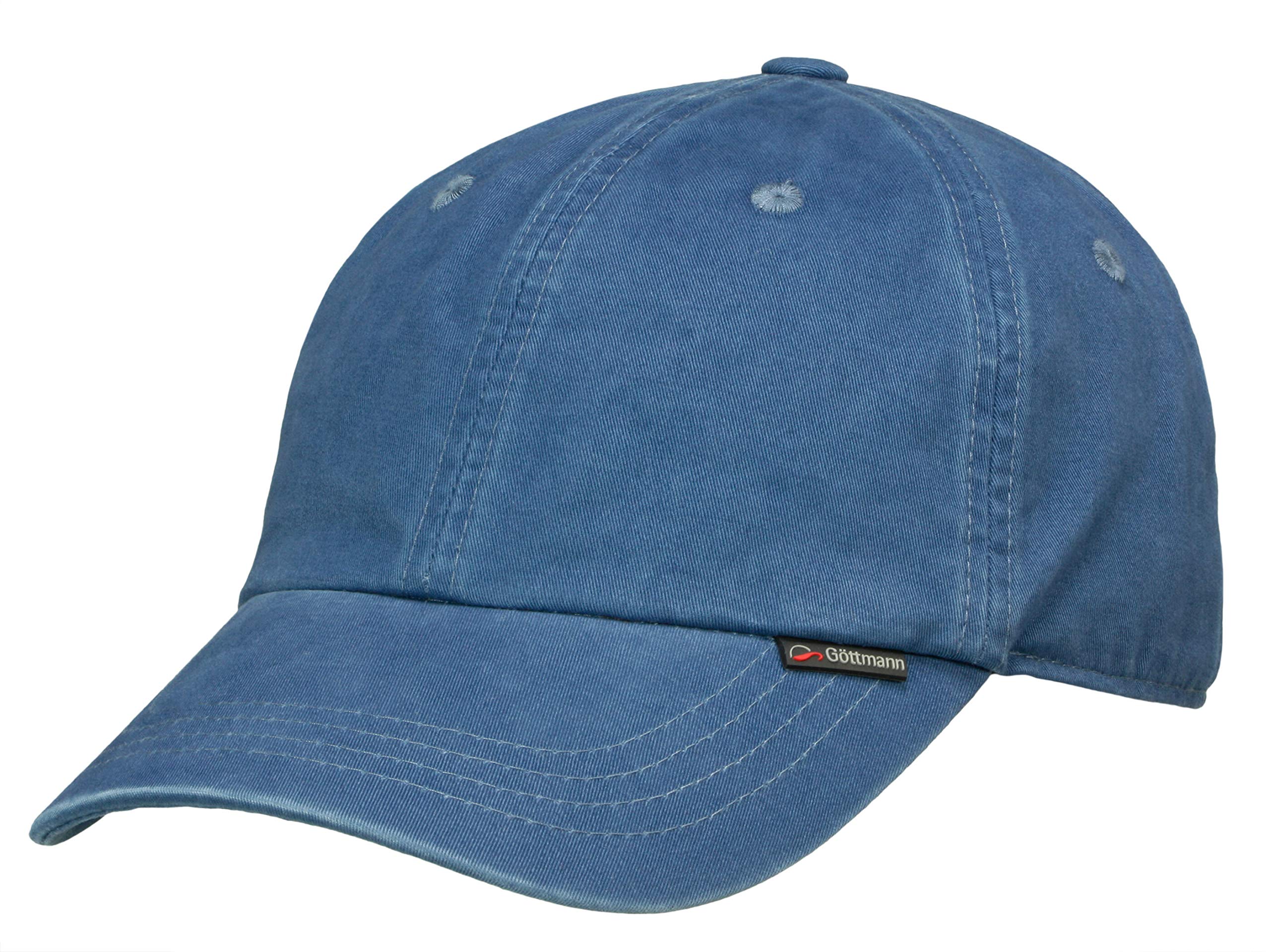 Göttmann Palma Baseballcap mit UV-Schutz aus Baumwolle - Blau (50) - 59 cm