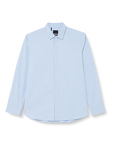 Sisley Herren 5elcsq01j Shirt, Light Blue 907, 46 EU