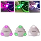 Beat Picks - Beatpicks Light up Guitar Pick, Dazzling Colourful Illuminated Guitar Plectrum - Auto LED Glowing Pick for Enhanced Stage Performance (Style A,3 Colors)