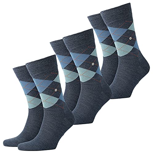 Burlington Herren Socken Edinburgh 2er Pack, Größe:40-46;Farbe:Dark Blue (6697)
