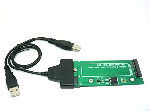 Sintech 18Pin zu SATA Adapter mit USB SATA Kabel, Kompatibel mit Sandisk SDSA5JK ADATA XM11 SSD von Asus UX31 UX21