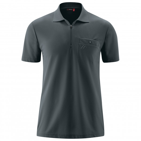 Maier Sports Herren Polo-Shirt Arwin 2.0, Kurzarm piqué Polohemd, Graphite, L