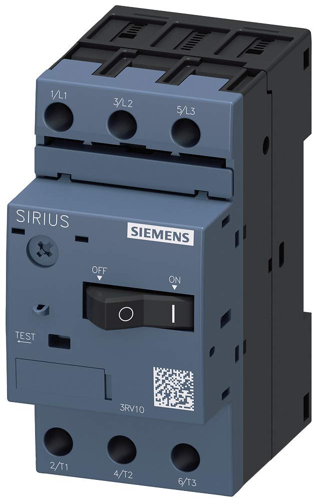 Siemens 3RV1011-1AA10 Leistungsschalter S00 10 A-Auslöser 1,1...1,6 A N-Auslöser 21 A 4011209263529