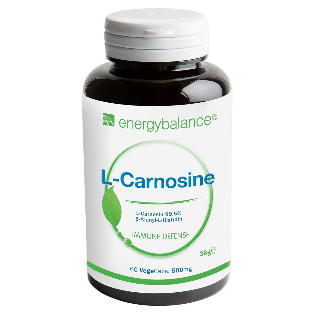 L-Carnosin 500mg - Antioxidant - Vegan - GVO-frei - Glutenfrei - 60 VegeCaps