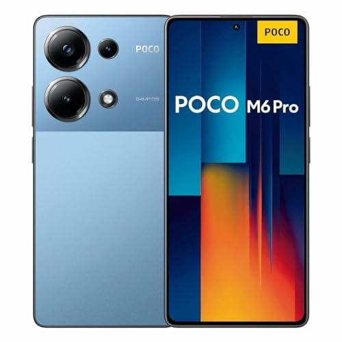Xiaomi Poco M6 Pro 4G Smartphone, 12 GB RAM, 512 GB ROM, MediaTek Helio G99-Ultra, 16,67 cm (6,67 Zoll) FHD+ Flow AMOLED, 120 Hz, Kamera 64 MP, 5000 mAh, 67 W, Blau [globale Version]