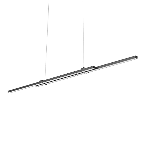 Lucande LED 'Tarium' (Modern) in Schwarz aus Aluminium u.a. für Wohnzimmer & Esszimmer (1 flammig,), Wohnzimmerlampe