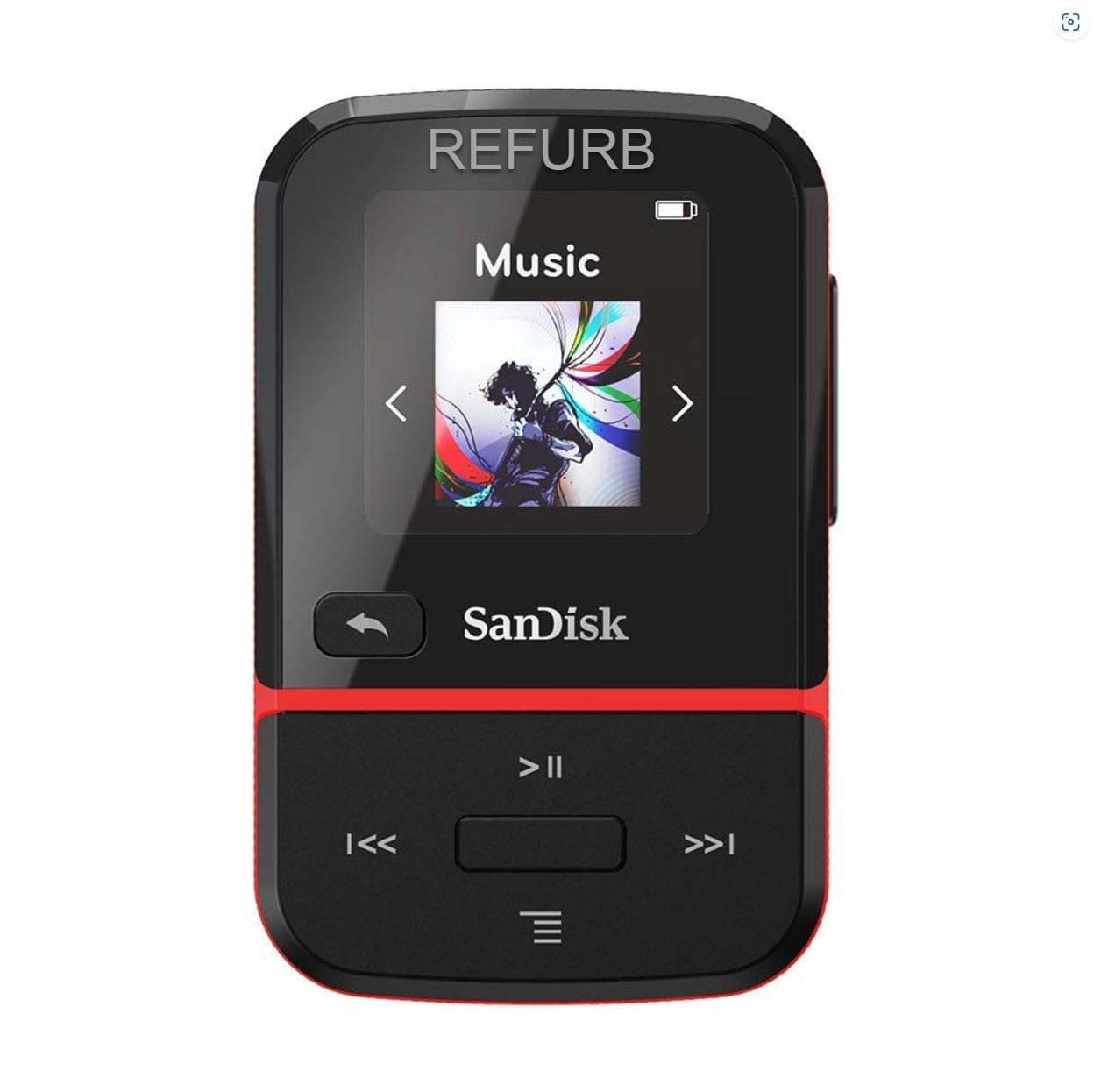 SanDisk Clip Sport Go MP3-Player, 16 GB, Rot