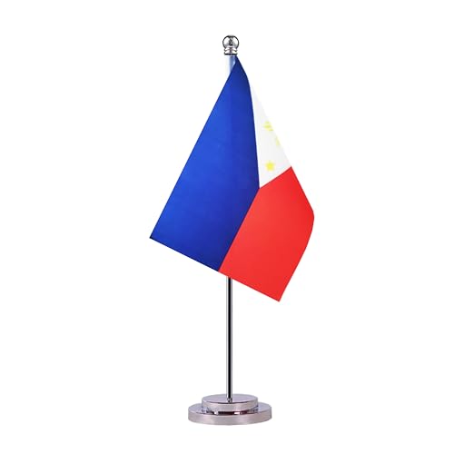 Philippinische Philippinische Tischflagge, kleine Mini-Philippinen-Flagge, Philippinische Desktop-Flagge, Miniatur-Flagge, internationale Weltlandflaggen, Festivals, Veranstaltungen, Feiern,
