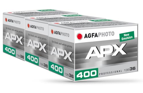 AgfaPhoto APX 400-36 Dreier Pack Schwarz/Weiß Bilderfilm