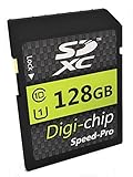 Digi-Chip 128GB CLASS 10 SD SDXC Speicherkarte für Nikon D800, D800E, D3200, D600, D750, D810, D5200, D7100, D610, D5300, DF, D3300, D5100