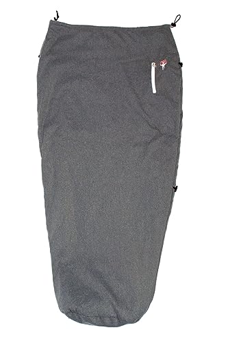 Grüezi bag Feater - The Feet Heater, beheizbarer Zusatzsack, hüfthoch, für jeden Schlafsack, 160 bis 200 cm, Packmaß 23 x 17 x 12 cm, Volumen 5,2 l