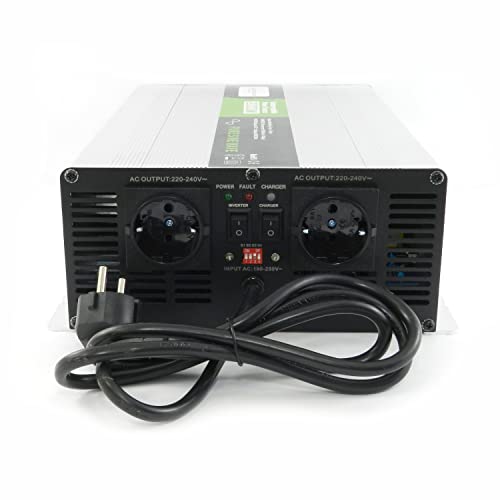 Spannungswandler Wechselrichter USV 230V 12V NPS 2000 Watt mit DIP-Schalter reiner SINUS UPS Inverter