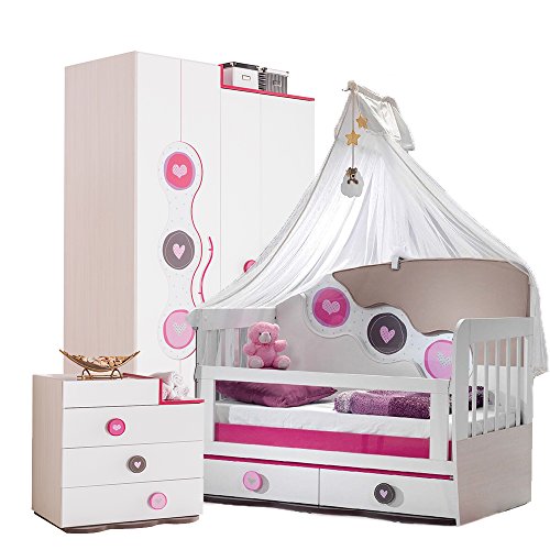 Mitwachsendes Babyzimmer, Babymöbel, Kinderzimmermöbel, Kinderzimmer, Möbel (Point kleines Bett)