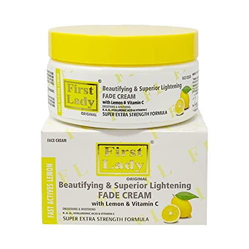First Lady Lemon Skin Beautifying & Superior Aufhellende Creme für das Gesicht, mit Vitamin C und Hyaluronsäure, 200 ml