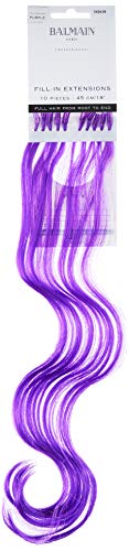 Balmain Fill-In Extensions Fiber Hair Straight Fantasy Kunsthaar 10 Stück Purple 45 Cm Länge