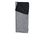 Grüezi-Bag WellhealthBlanket Wool, 170 x 200cm, Woll-Füllung, Universal-Schlafsack für Couch, Balkon, Camping, Wohnwagen, ca. 900g, Silbergrau-meliert