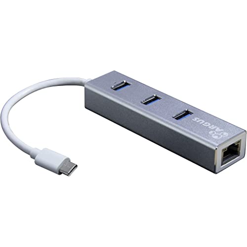 Inter-Tech Argus IT-410-S Adapter USB-Typ C - GbitLAN inkl. 3X USB 3.0 Hub