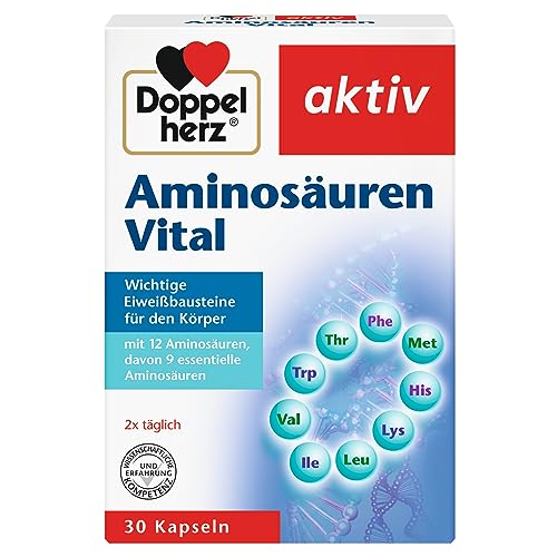 Doppelherz Aminosäuren Vital, Nahrungsergänzung, 3er-Pack (3 x 30 Kapseln)