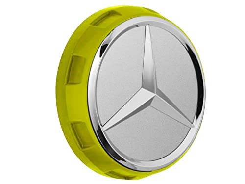 Mercedes-Benz AMG Radnabenabdeckung | Zentralverschlussdesign | gelb