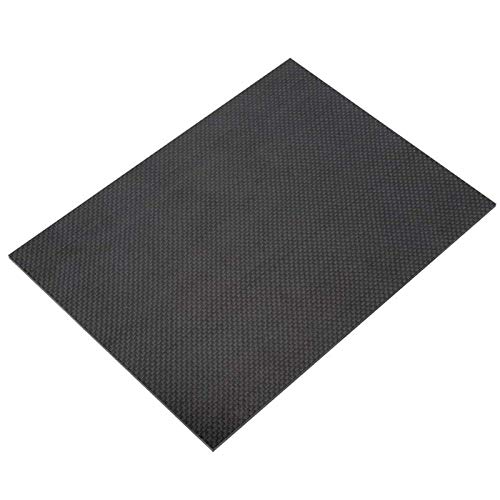 IQQI 3K-Kohlefaserplatte, Plain Weave Glossy Oberfläche, Dicke 1,5/2 mm, 600 X 500 mm, Vollcarbon-Plattenplatte,600×500×2mm