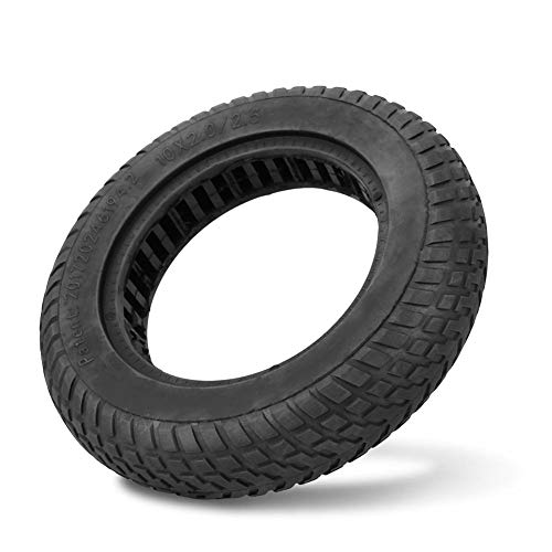 MAGT Reifen für Elektroroller, Explosionsgeschützter Reifen Langlebiger Anti Rutsch Gummi Vollreifen für 10 Zoll Elektroroller(Schwarz)