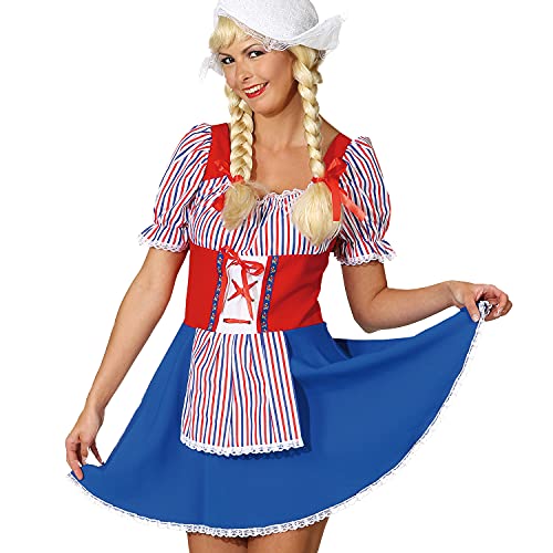 NET TOYS Sexy Damen Kostüm Holland Antje Holländerin Kleid Karneval Tracht Niederländerin Trachtenkostüm Holländerinnenkostüm