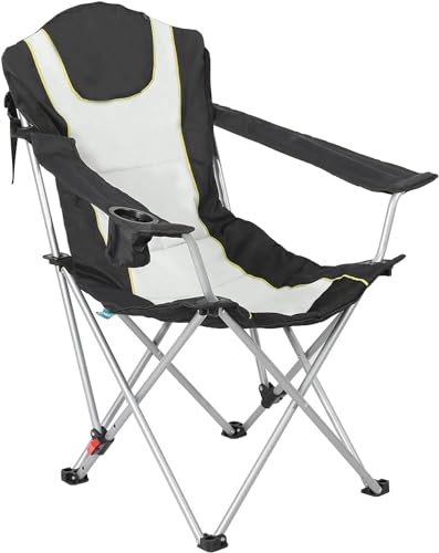 HOMECALL Camping Chair, Foldable, Armrest with Cupholder Outdoor Adjust backrest Chair