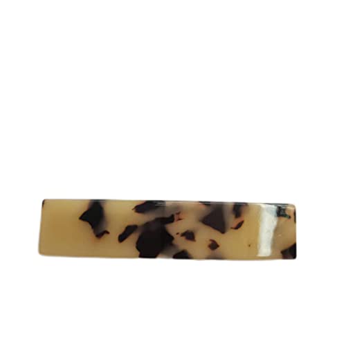 CARAVAN® Handgefertigte Haarspange, elfenbeinfarben, Tokyo-Farbe, 8,9 cm aus Zelluloid-Acetat-Material